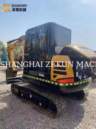 6T Χρησιμοποιούμενος Sany SY60C εξορυκτής με υδραυλικό κύλινδρο Original Mini Excavator