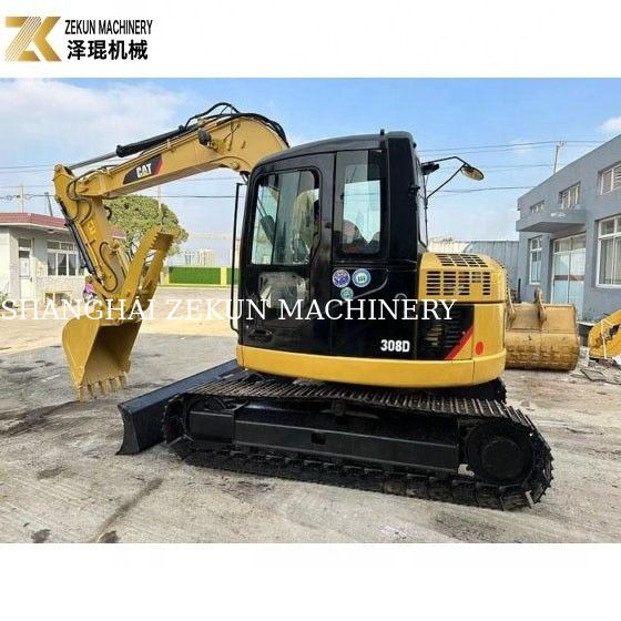 Χρησιμοποιούμενη εκσκαφέας 8 τόνων CAT 308 Crawler 308D Mini Bagger με εξαιρετικές επιδόσεις