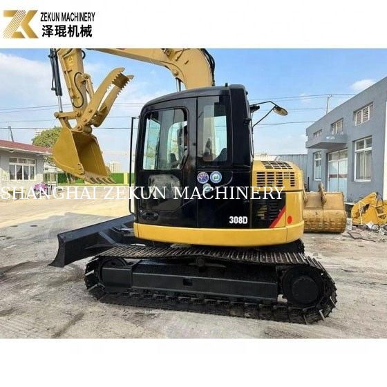 Χρησιμοποιούμενη εκσκαφέας 8 τόνων CAT 308 Crawler 308D Mini Bagger με εξαιρετικές επιδόσεις