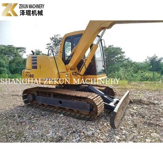 6200 KG βάρος μηχανής χρησιμοποιημένος Komatsu PC60-7 εξορυκτής από την Ιαπωνία αρχική υδραυλική αντλία