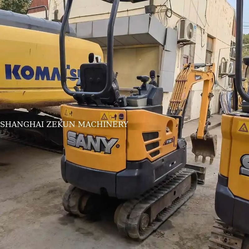 10.3KW Sany SY16C 1.6Ton Μίνι Εκσκαφέας με ελαστικό ελαστικό και αρχική υδραυλική αντλία