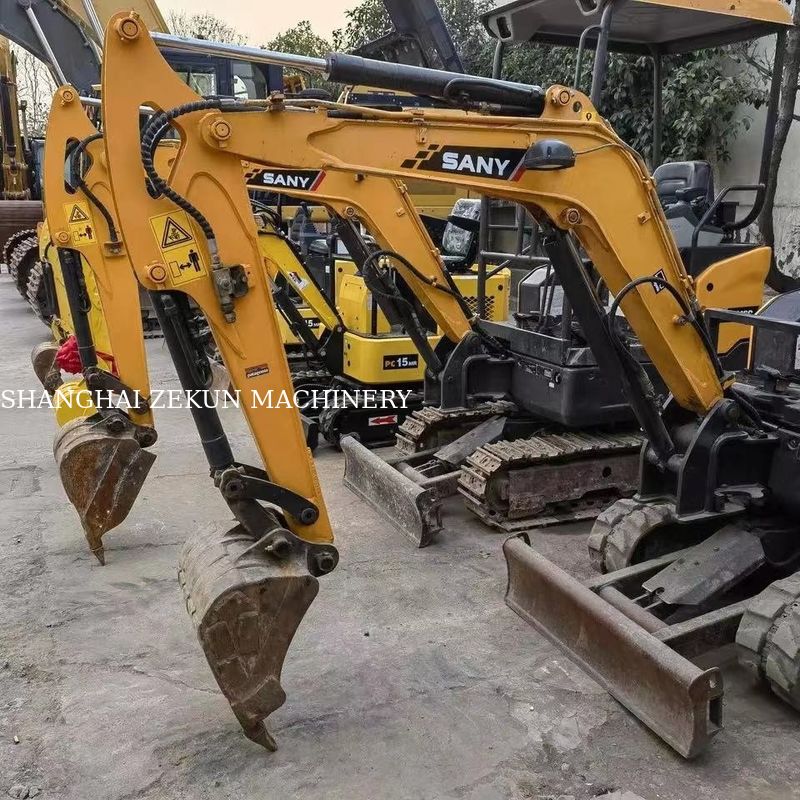 10.3KW Sany SY16C 1.6Ton Μίνι Εκσκαφέας με ελαστικό ελαστικό και αρχική υδραυλική αντλία