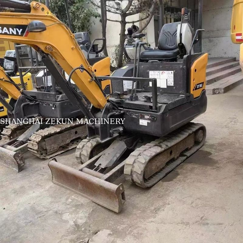 10.3KW Sany SY16C 1.6Ton Μίνι Εκσκαφέας με ελαστικό ελαστικό και αρχική υδραυλική αντλία