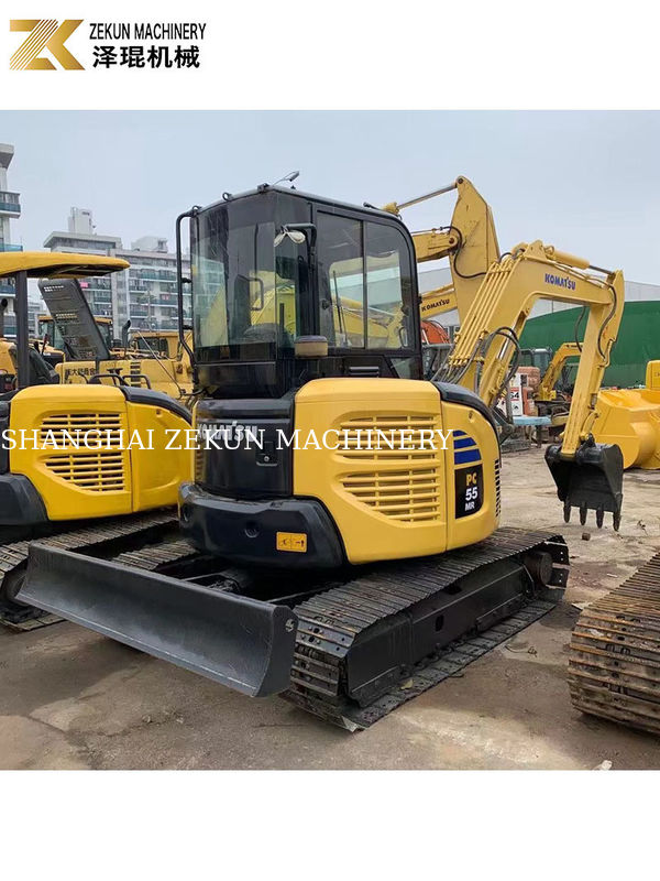 Δεύτερο χέρι Komatsu PC55MR-2 Εκσκαφέας με 28.5KW ισχύ και 0.2m3 χωρητικότητα κουβάς