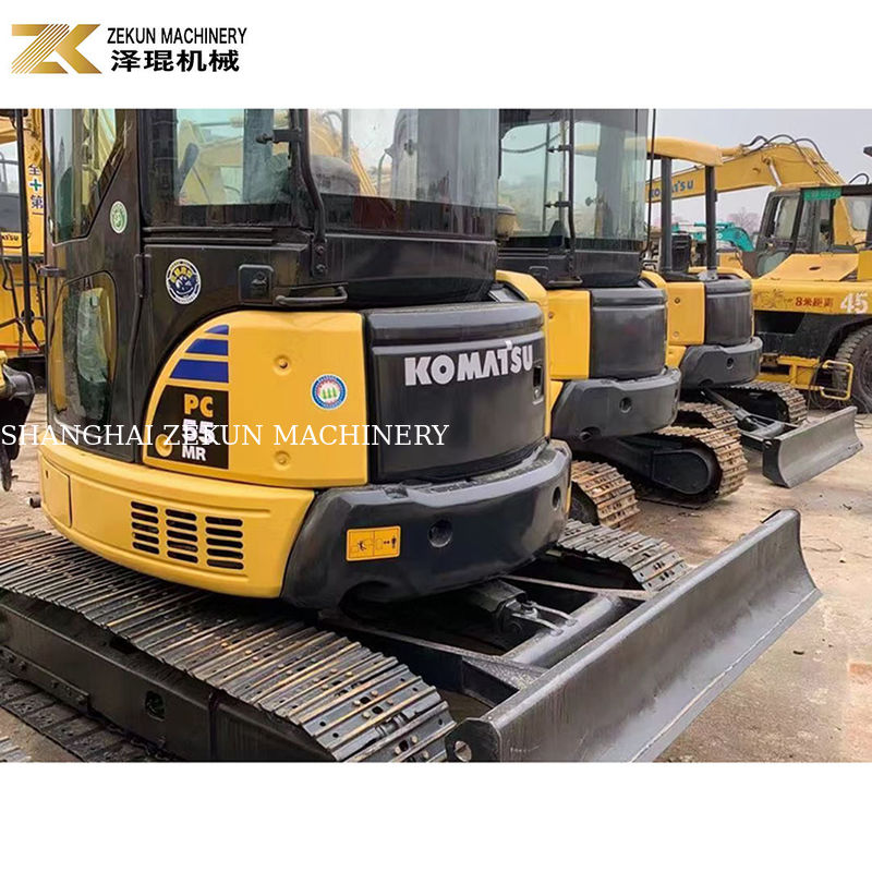 Δεύτερο χέρι Komatsu PC55MR-2 Εκσκαφέας με 28.5KW ισχύ και 0.2m3 χωρητικότητα κουβάς