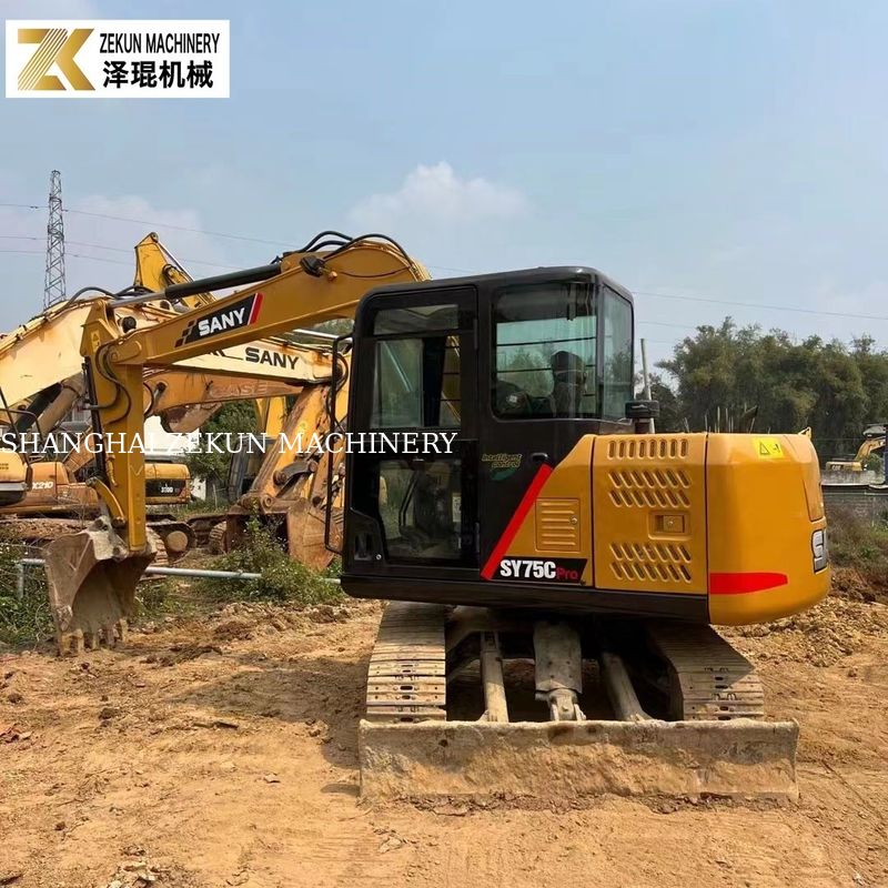 Έτος 2022 Χρησιμοποιηθέν 7.5T Sany 75C Excavator SY75C-8 SY75C PRO Δεύτερο χέρι σκάφτες