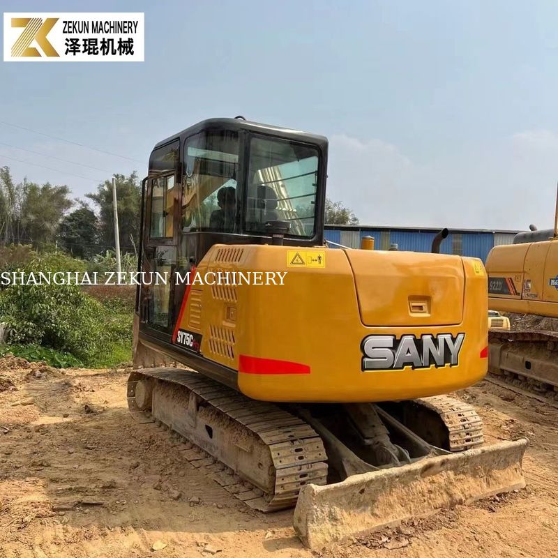 Έτος 2022 Χρησιμοποιηθέν 7.5T Sany 75C Excavator SY75C-8 SY75C PRO Δεύτερο χέρι σκάφτες