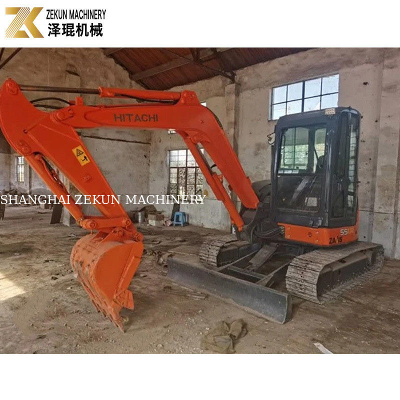 33.1Kw Δύναμη Hitachi ZX55 Excavator 5,5 τόνων Mini Bagger με 2001-4000 ώρες εργασίας