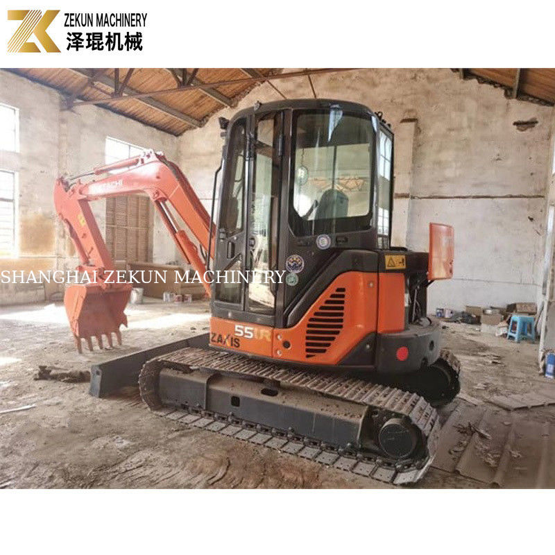 33.1Kw Δύναμη Hitachi ZX55 Excavator 5,5 τόνων Mini Bagger με 2001-4000 ώρες εργασίας