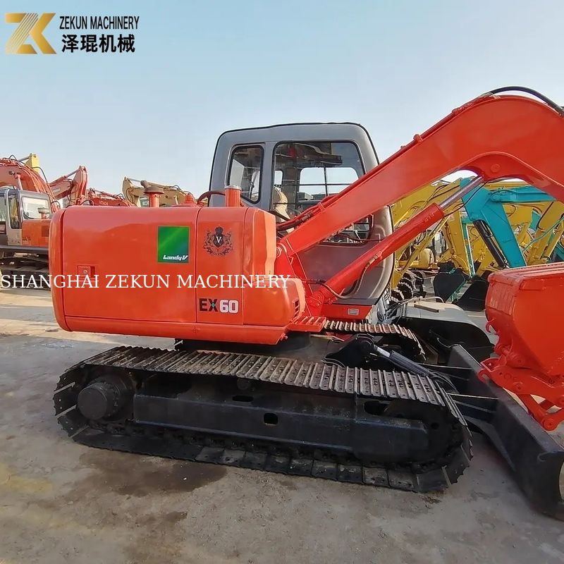 2018 Χρησιμοποιούμενη εκδοχή Hitachi EX60 Excavator Crawler Machine EX60-5 με υδραυλική βαλβίδα