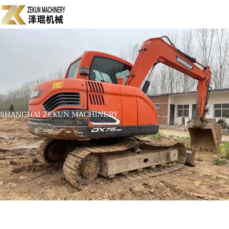 5 τόνων Doosan 55 εκσκαφέας DH55 Χρησιμοποιούμενος Doosan εκσκαφέας 0,175M3 κουβά