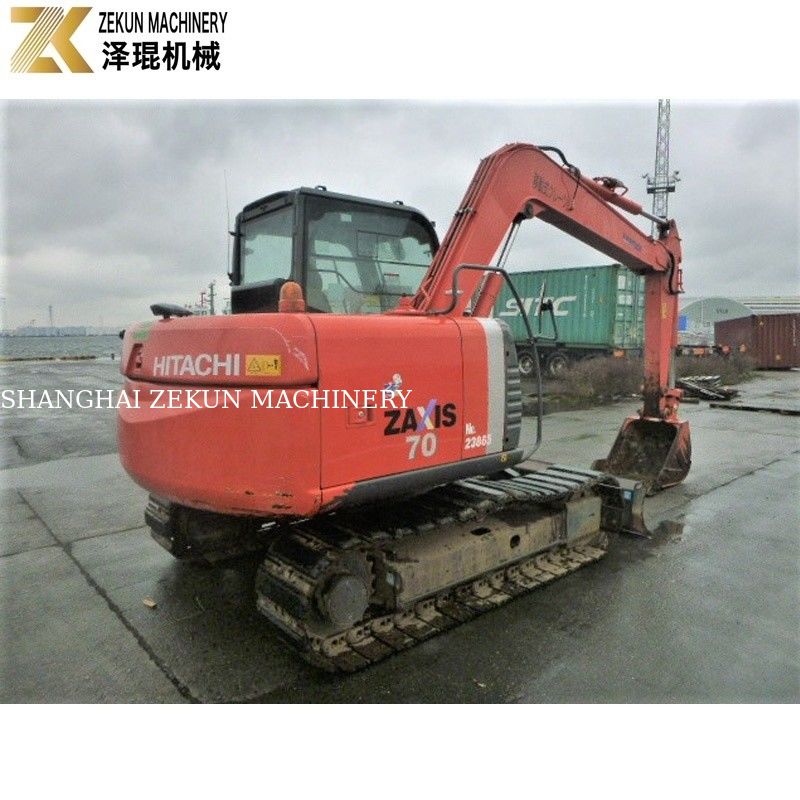 7 τόνων Hitachi ZX 70 Excavator με αντίχειρα και ισχυρό κινητήρα ISUZU για μικρά κουβά