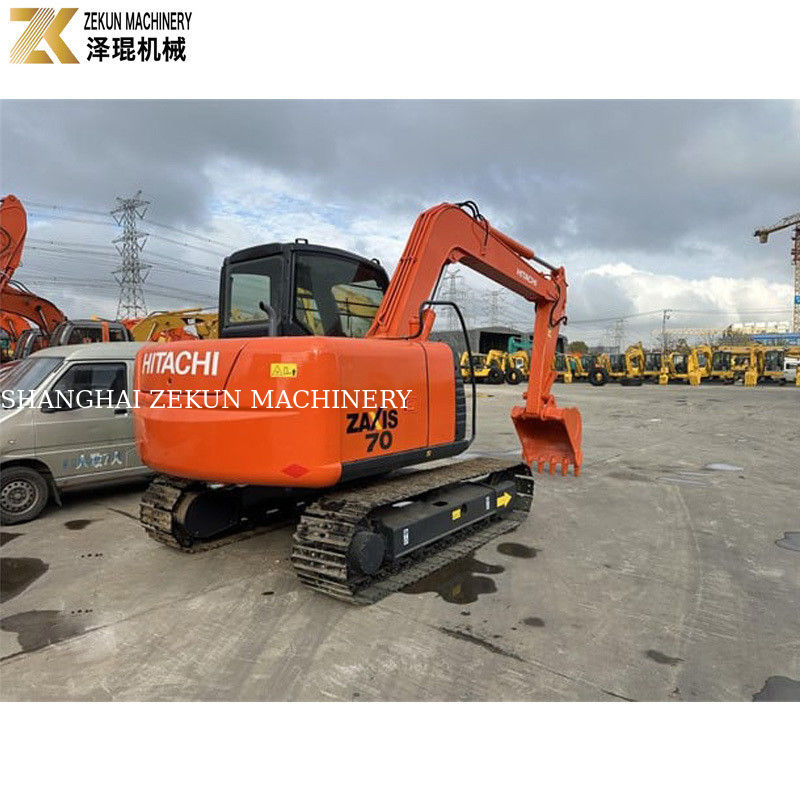 Χρησιμοποιούμενος εξορυκτής Hitachi ZX70 με κινητήρα ISUZU και αρχική υδραυλική αντλία στην Ιαπωνία
