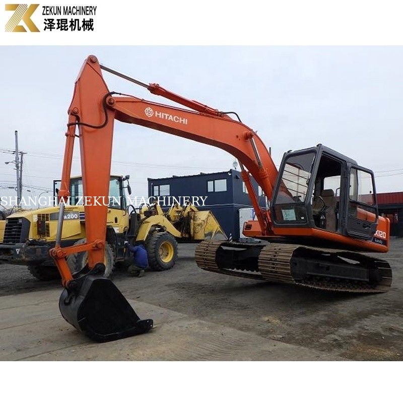 Η Hitachi EX120-1 εκσκαφέας για τροχιά σε οδικές κατασκευές κατασκευασμένη στην Ιαπωνία