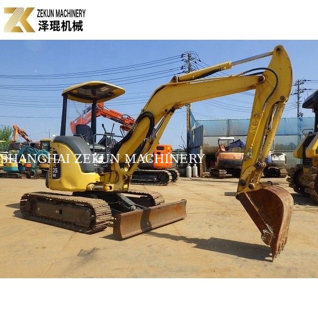 Μινι-μεγέθους Χρησιμοποιούμενο Komatsu PC35 Excavator 3ton λειτουργικό βάρος 3700 KG βάρος μηχανής