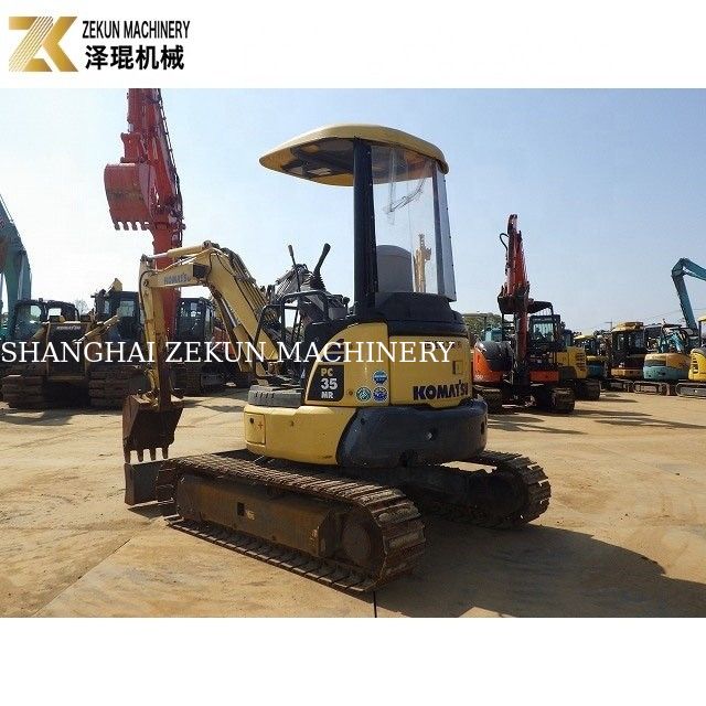 Μινι-μεγέθους Χρησιμοποιούμενο Komatsu PC35 Excavator 3ton λειτουργικό βάρος 3700 KG βάρος μηχανής