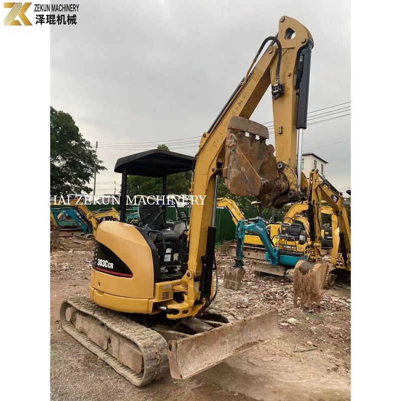 0.03M3 χωρητικότητα κουβάς CAT303 CCR 303E Χρησιμοποιούμενος μίνι εξορυκτής για τις ανάγκες σας