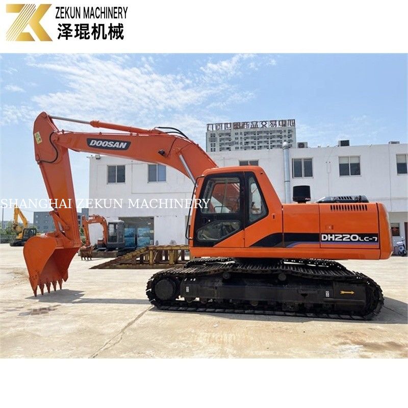 Χρησιμοποιούμενος σκάφτης 22 τόνων Doosan 220 Excavator DH220LC-7 Μηχανή 21400 K