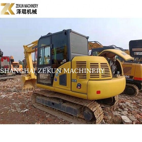0.35m3 κουβά Χρησιμοποιούμενος εξορυκτής Komatsu PC 70 8 7T Χρησιμοποιούμενος εξορυκτής Komatsu Mini