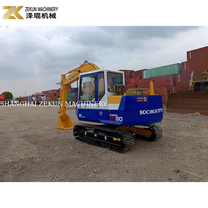 Ιαπωνία Komatsu PC60-6 Εκσκαφέας με χαμηλό λειτουργικό βάρος 6 τόνων και σε καλή κατάσταση