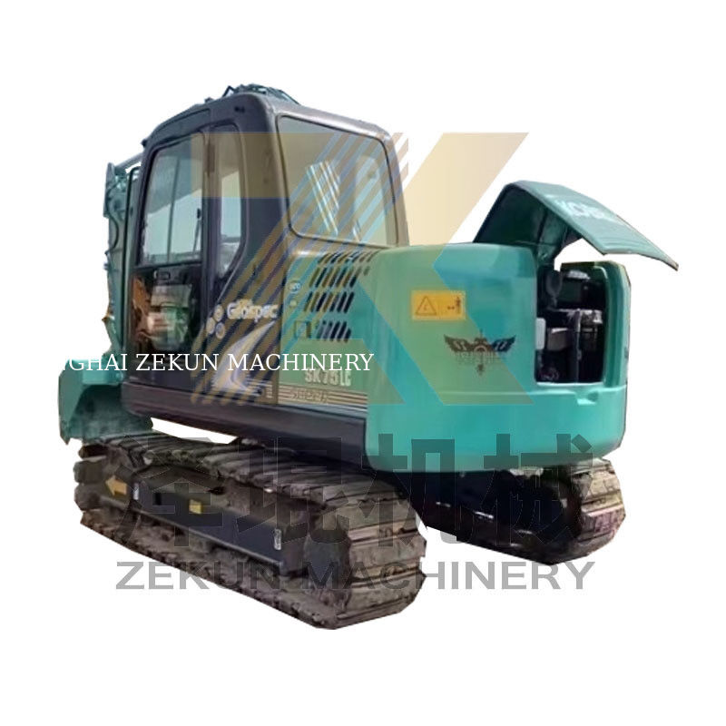 Χρησιμοποιούμενη Kobelco SK75 Kobelco Excavator Digger με χωρητικότητα 0.38 κουβάς και προσιτή