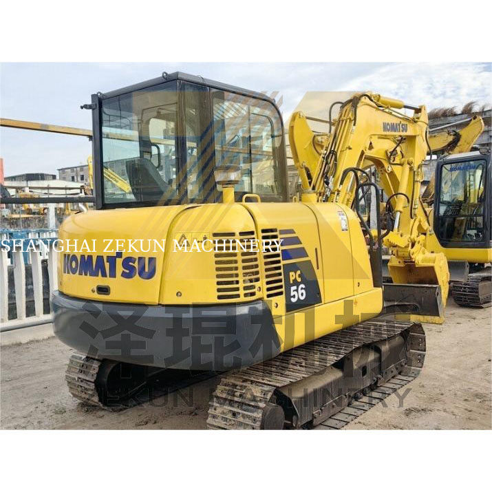Χρησιμοποιούμενη εξορυκτική μηχανή Komatsu PC56 με χωρητικότητα κουβάς 0,2m3 και 0-2000 ώρες εργασίας