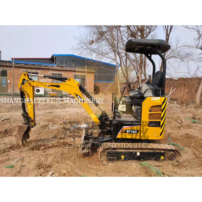 SANY SY18U 1,8 τόνων Μίνι Εκσκαφέας με ισχύ 14,6 KW και χωρητικότητα κουβάς 0,04 m3