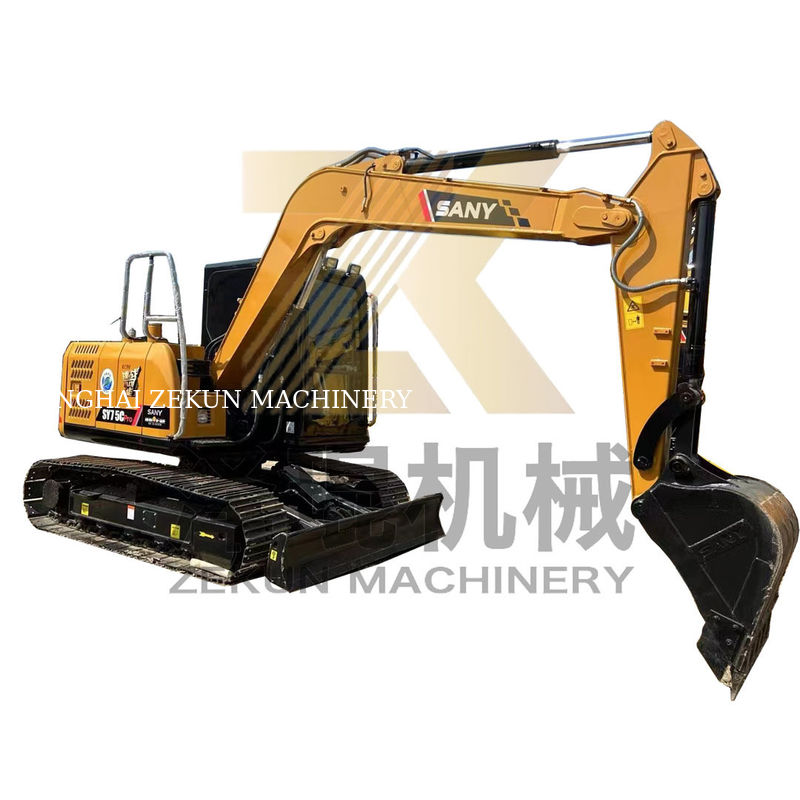 Δεύτερο χέρι Sany 75 C Pro Excavator με αρχικό υδραυλικό κύλινδρο και κινητήρα ISUZU