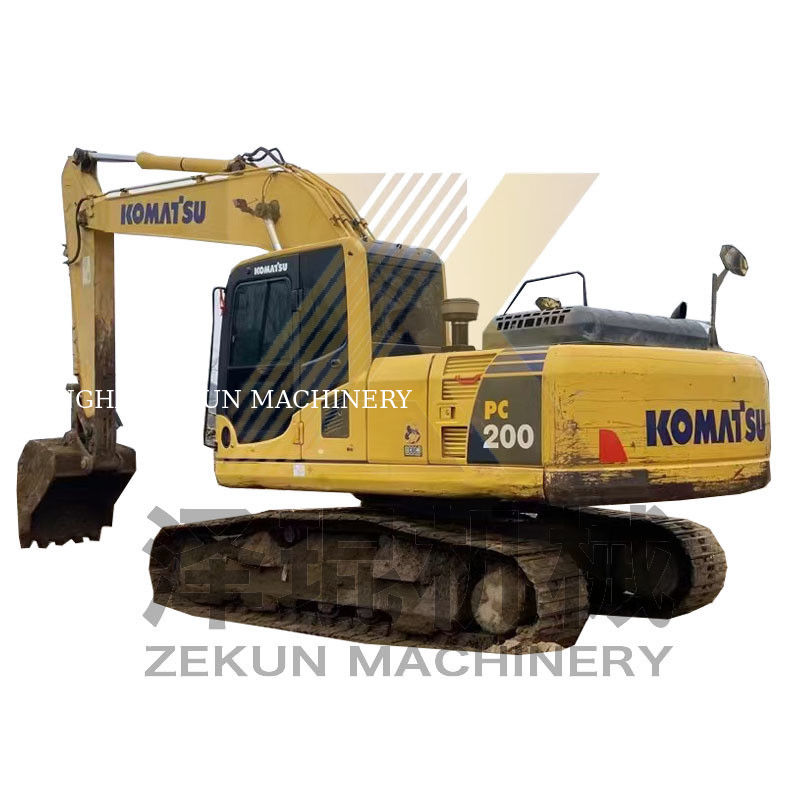 Δεύτερο χέρι PC200-7 Komatsu PC200-7 Crawler Digger στη Σαγκάη PC-200-8M0 2019