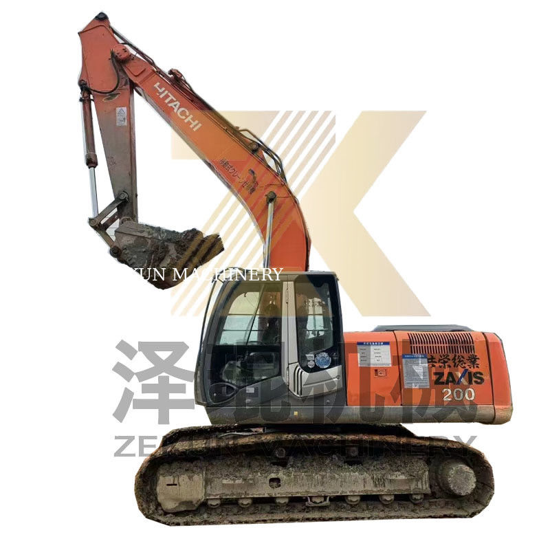 Η Hitachi ZX200-3 Crawler Excavator με κινητήρα ISUZU 6500 ώρες εργασίας στη Σαγκάη