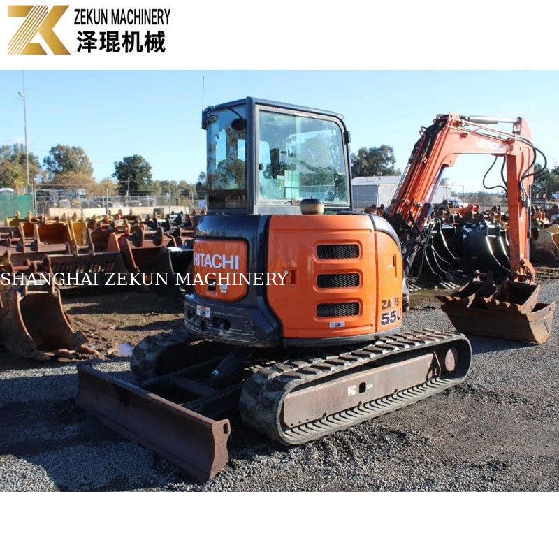 Μετακινούμενος τύπος σάρωσης τύπου Hitachi ZX55-5A εξορυκτής με χωρητικότητα κουβάς 0,19m3