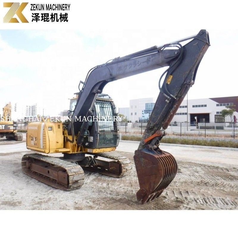 7200 KG Χρησιμοποιούμενη Ιαπωνία Μίνι 8 Τόνων Hitachi 80 Εκσκαφέας ZX80 με Αρχική Υδραυλική Αντλία
