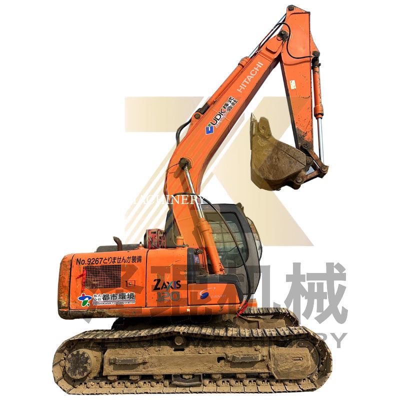 Χρησιμοποιούμενος εξορυκτής Hitachi ZX120-6 Mini σε 12 τόνους λειτουργικό βάρος 4001-6000 ώρες εργασίας