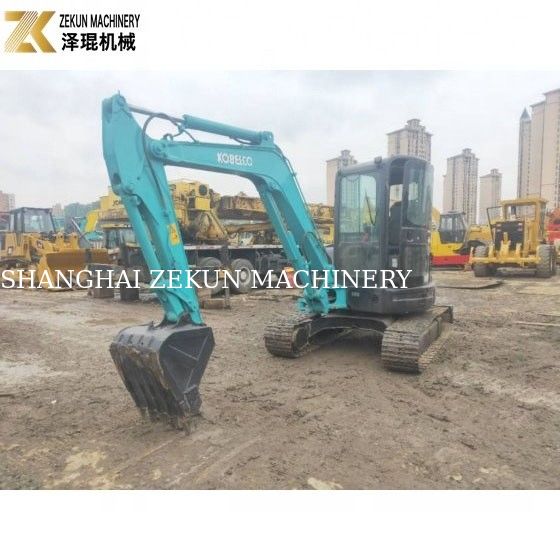 Χρησιμοποιούμενο Kobelco SK55 Excavator Αρχικός κινητήρας Μικρές ώρες εργασίας 1000-3000