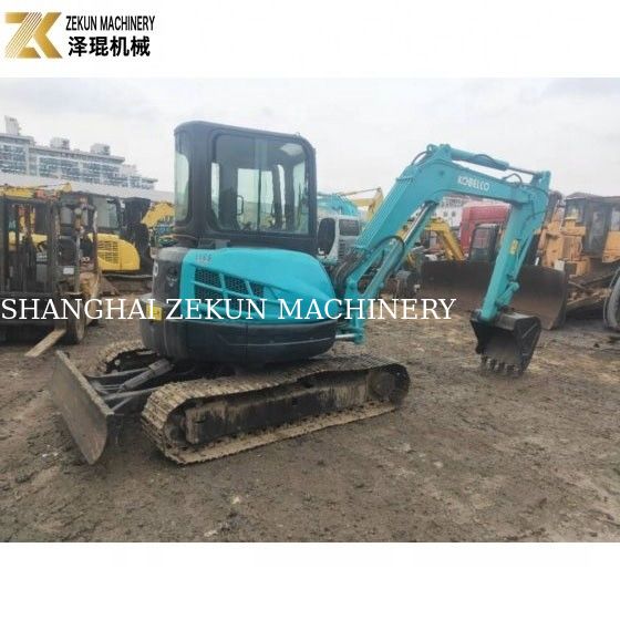 Χρησιμοποιούμενο Kobelco SK55 Excavator Αρχικός κινητήρας Μικρές ώρες εργασίας 1000-3000