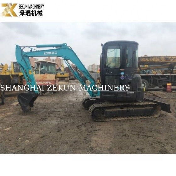 Χρησιμοποιούμενο Kobelco SK55 Excavator Αρχικός κινητήρας Μικρές ώρες εργασίας 1000-3000