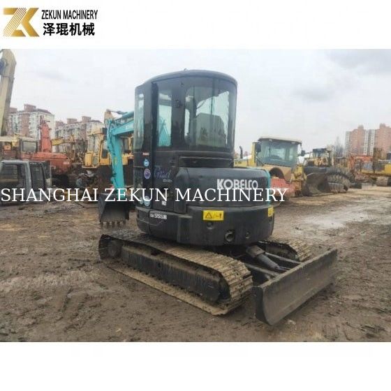 Χρησιμοποιούμενο Kobelco SK55 Excavator Αρχικός κινητήρας Μικρές ώρες εργασίας 1000-3000