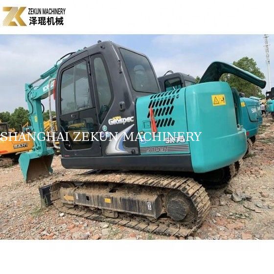 7 τόνων Μίνι Εκσκαφέας Kobelco SK 75 SR UR με κινητήρα ISUZU και αρχική υδραυλική αντλία