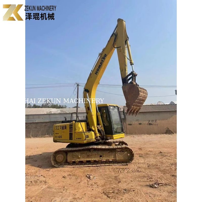 Εκσκαφέας Komatsu με κινητήρα ντίζελ 12 τόνων PC120 κατάλληλος για βαριές εργασίες εκσκαφής