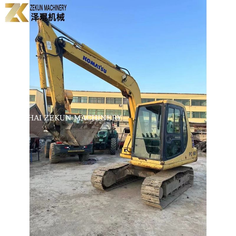 Χρησιμοποιούμενη εκσκαφέας της Ιαπωνίας Komatsu PC60-7 6 τόνων πρωτότυπο χρώμα