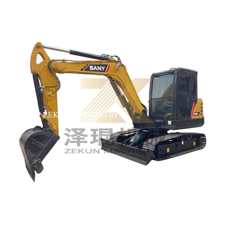 Η Sany SY60C Pro Excavator 0-2000 ώρες εργασίας 36KW Ιδανική για κατασκευαστικά έργα