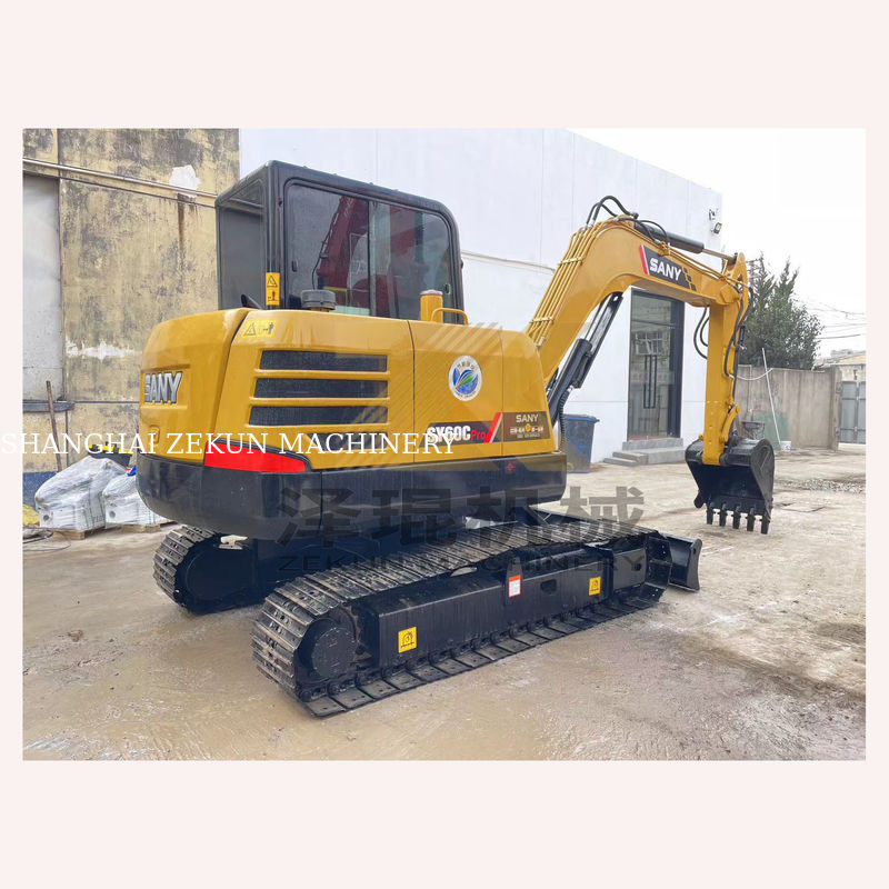 Η Sany SY60C Pro Excavator 0-2000 ώρες εργασίας 36KW Ιδανική για κατασκευαστικά έργα