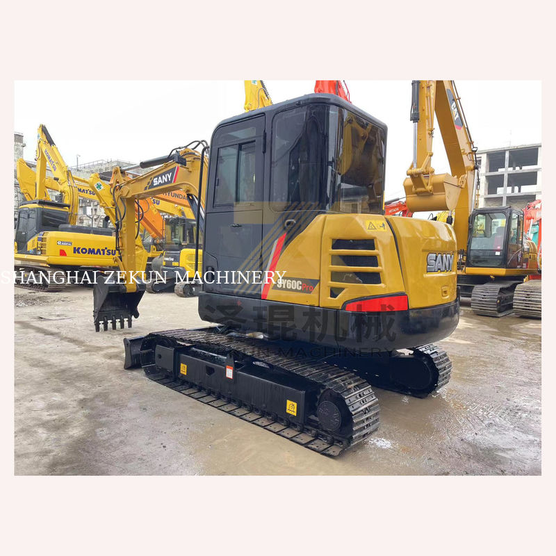 Η Sany SY60C Pro Excavator 0-2000 ώρες εργασίας 36KW Ιδανική για κατασκευαστικά έργα
