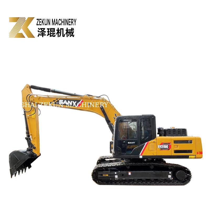 Καλή απόδοση 21 τόνων SANY Sy215c Crawler Excavator σε κατάσταση 90% και εύλογη