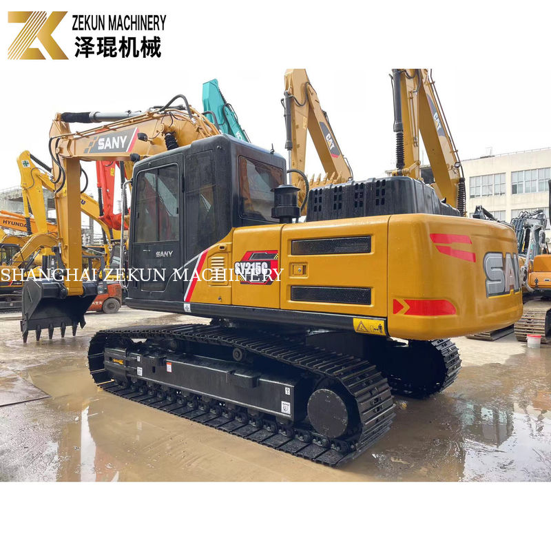 Καλή απόδοση 21 τόνων SANY Sy215c Crawler Excavator σε κατάσταση 90% και εύλογη