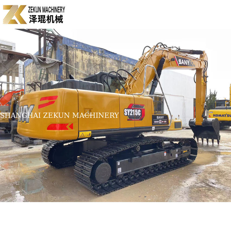 Καλή απόδοση 21 τόνων SANY Sy215c Crawler Excavator σε κατάσταση 90% και εύλογη