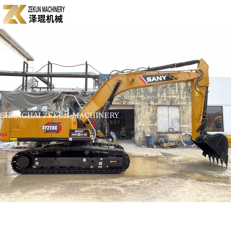 Καλή απόδοση 21 τόνων SANY Sy215c Crawler Excavator σε κατάσταση 90% και εύλογη
