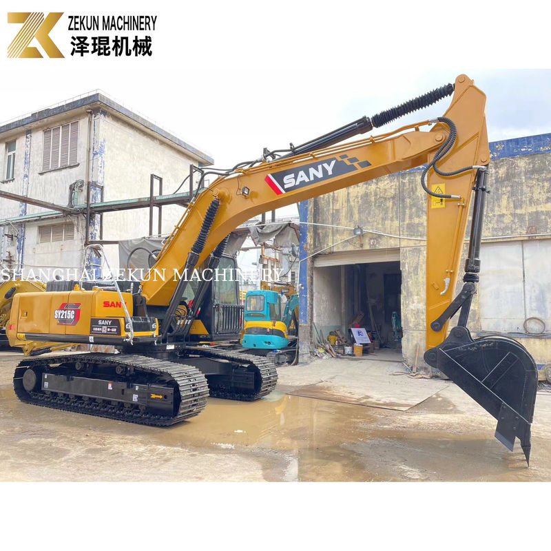 Καλή απόδοση 21 τόνων SANY Sy215c Crawler Excavator σε κατάσταση 90% και εύλογη