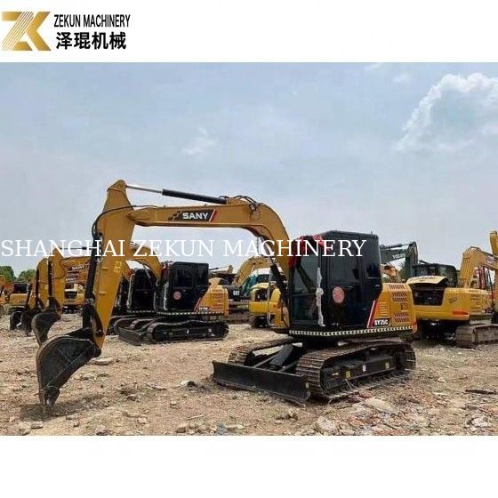 Χρησιμοποιούμενη Sany SY75 Excavator με χωρητικότητα κουβάς 0,28m3 και 2001-4000 ώρες εργασίας