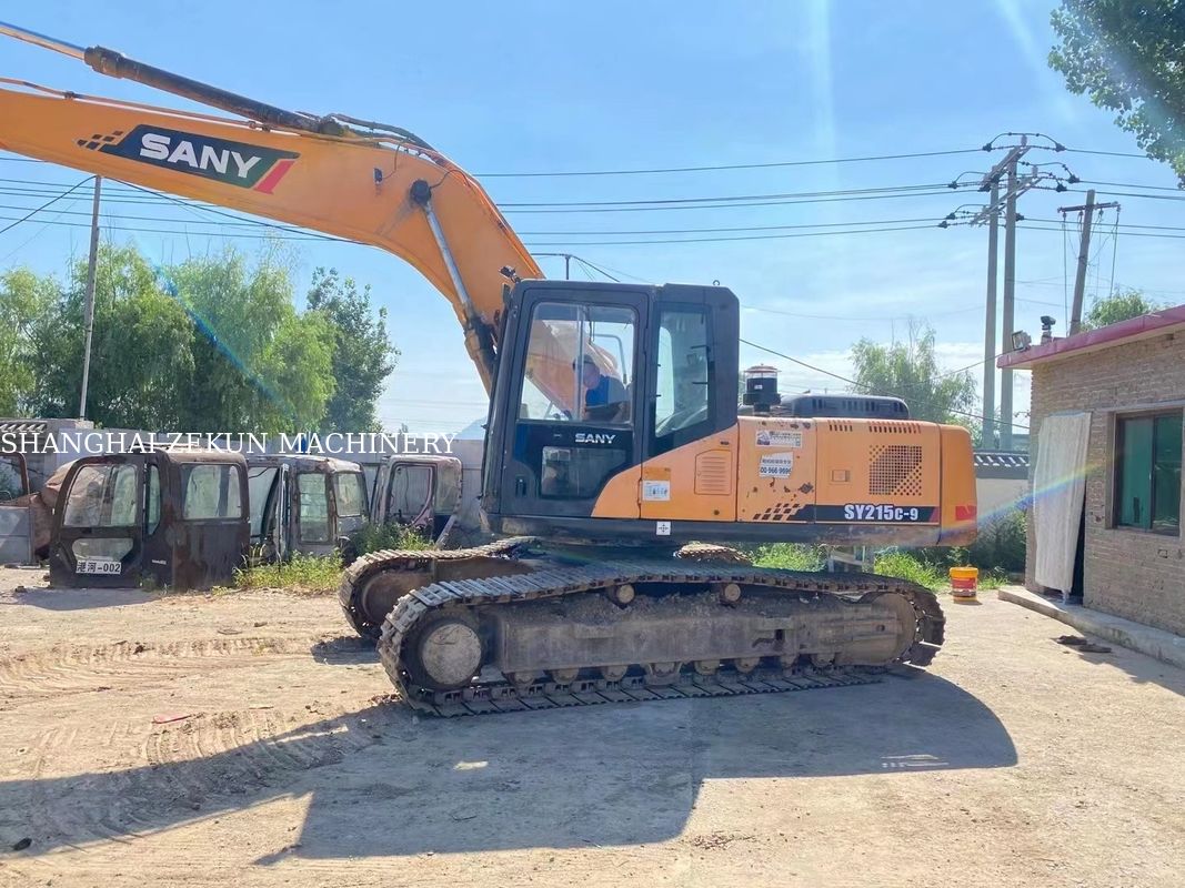 Χρησιμοποιούμενος εκσκαφέας 21 τόνων Sany SY215C-9 SY215C PRO για βαριές κατασκευές